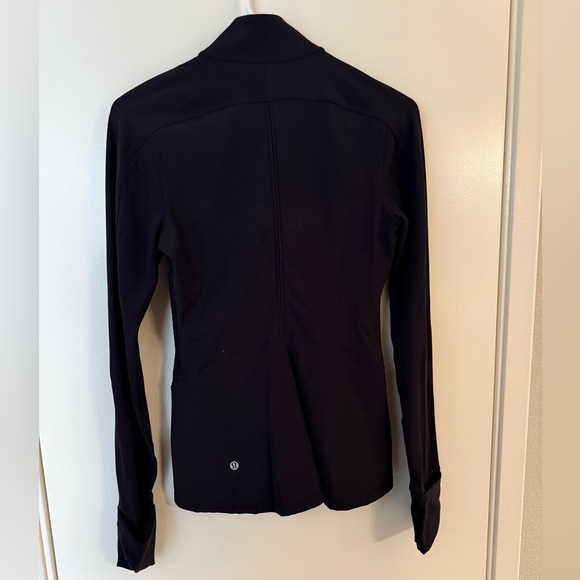 Lululemon Black Sleek Essentials Zip Up Athleisure & Activewear Fitted Jacket - Picture 3 of 6